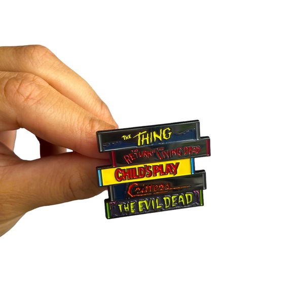 Horror VHS Enamel Pin - Picture 2 of 2